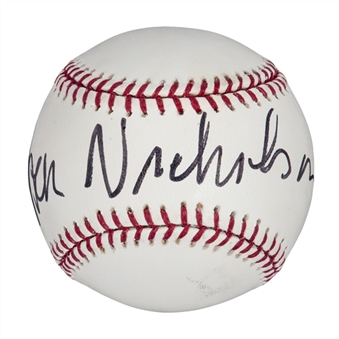Jack Nicholson Signed Baseball (JSA LOA)